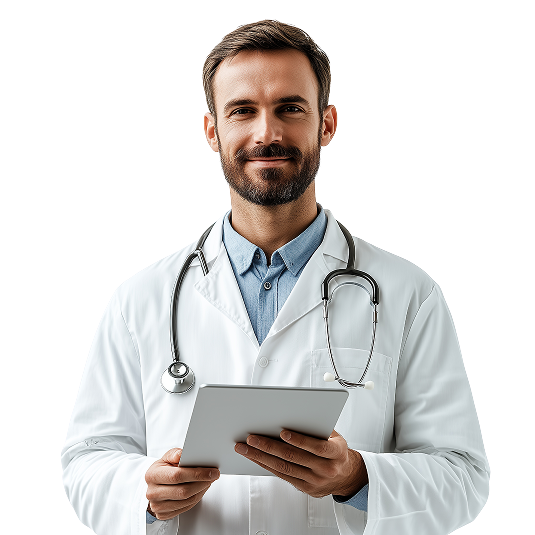 doutor utilizando intellisign